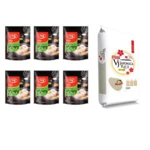 **6월특별할인** 하림삼계탕 Samgyetang Chicken Stew 800g [유통기한임박 2026년 6월 19일] X 6팩 + 쌀 20kg