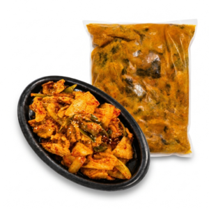 가온 김치제육 Jeyuk Kimchi 2kg 냉동 양념육 패밀리팩